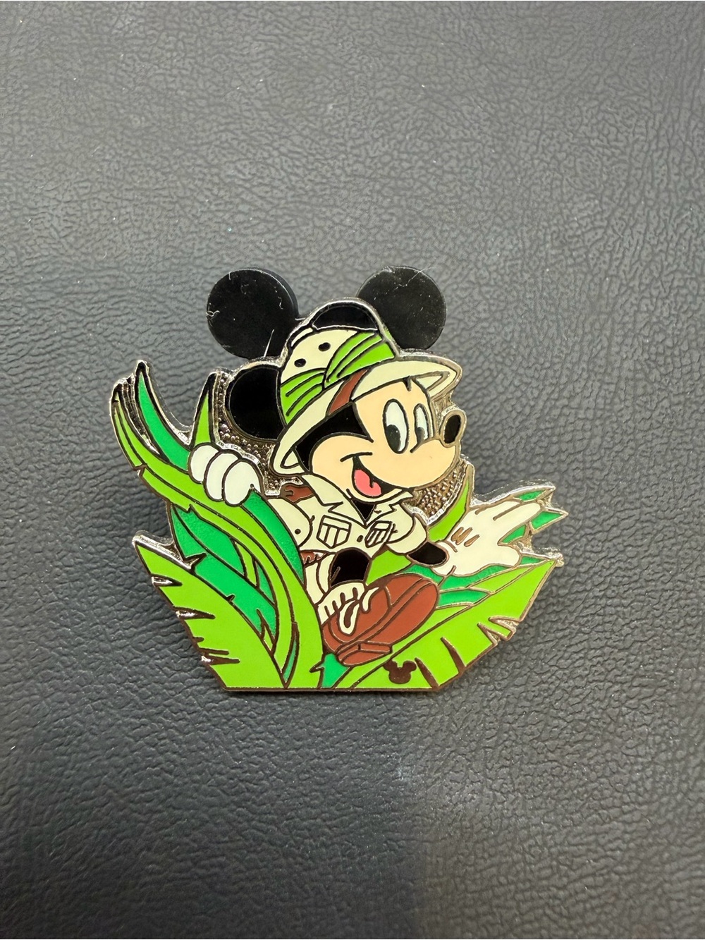 Disney Mickey Mouse Jungle Explorer Enamel Pin - Green, Black, Brown